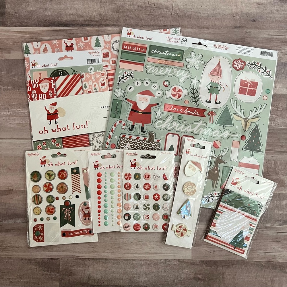 My Minds Eye “Oh What Fun” Christmas paper kit